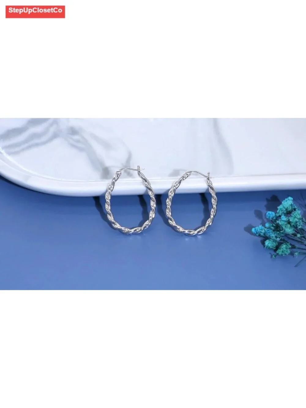 Vintage Filigree Hoop Earrings 925 Sterling Silver Lightweight Hypoallergenic